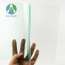 OCAN high light transmittance clear polycarbonate solid sheet pc sheet for UV roller/curtain coating